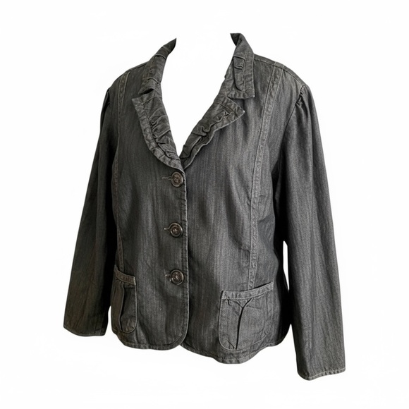NWOT Catherines Liz & Me Jacket, Dark wash, Denim, Plus Sz 4x, 30W, 32W - Picture 11 of 11